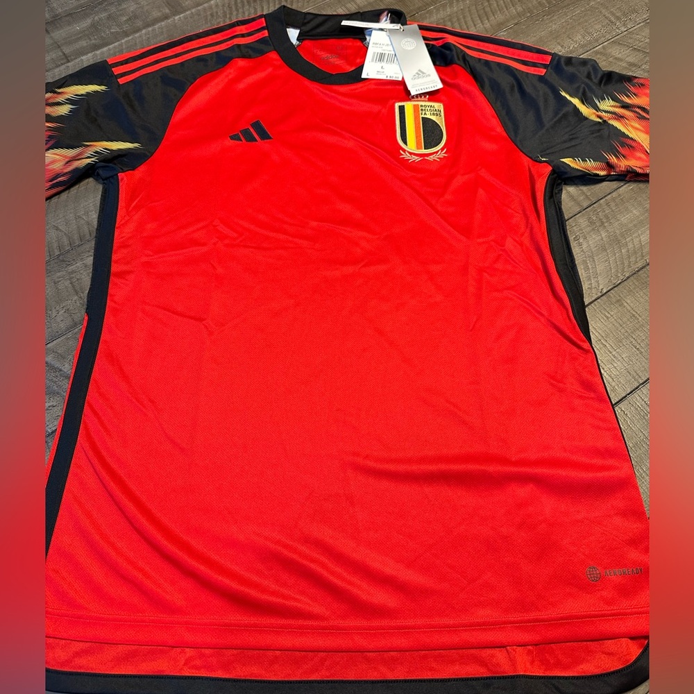 Belgium Royal Belgian Football Association Men’s Adidas Jersey (Large)